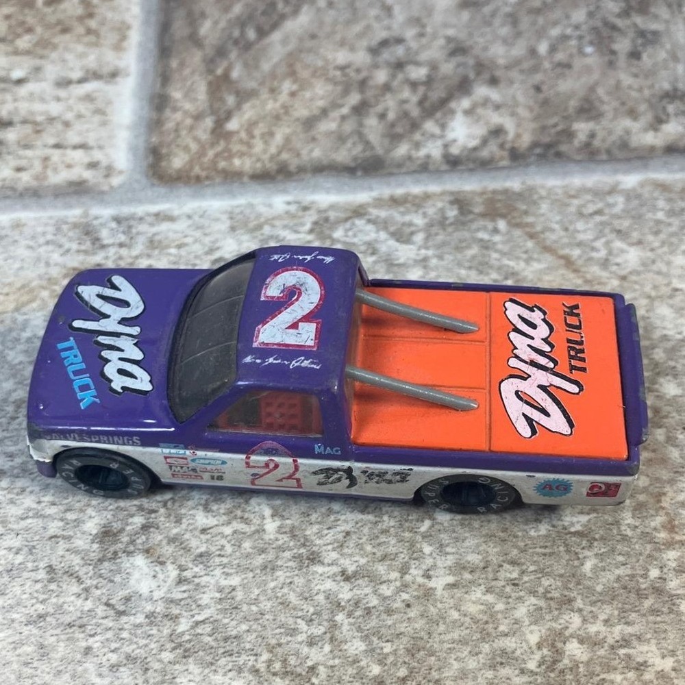 Vintage Dyna‎ Truck Race Car Toy #2 Purple Orange Diecast Collectible